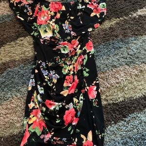 Womens multicolor flower patterned  dress